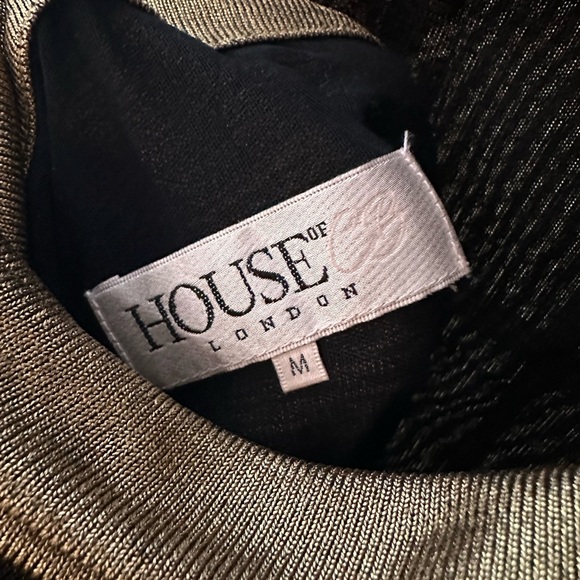 House of CB Gold Long Sleeve Dress - Picture 3 of 3